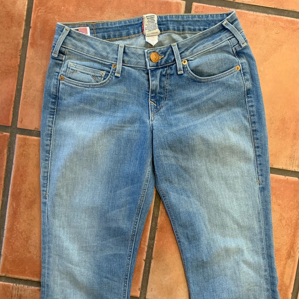 True Religion Trisha Light Wash Flare Leg Jeans - Picture 3 of 8